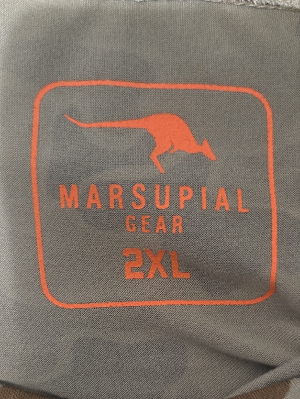 Marsupial Gear Sun Tech Hoodie Men's 2XL Kangaroo Camo Brown Hunting UPF 50 - Picture 3 of 6